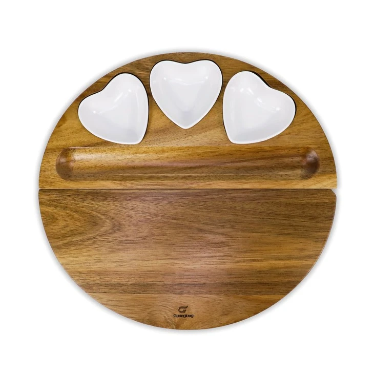 Acacia Wood Charcuterie Board Set