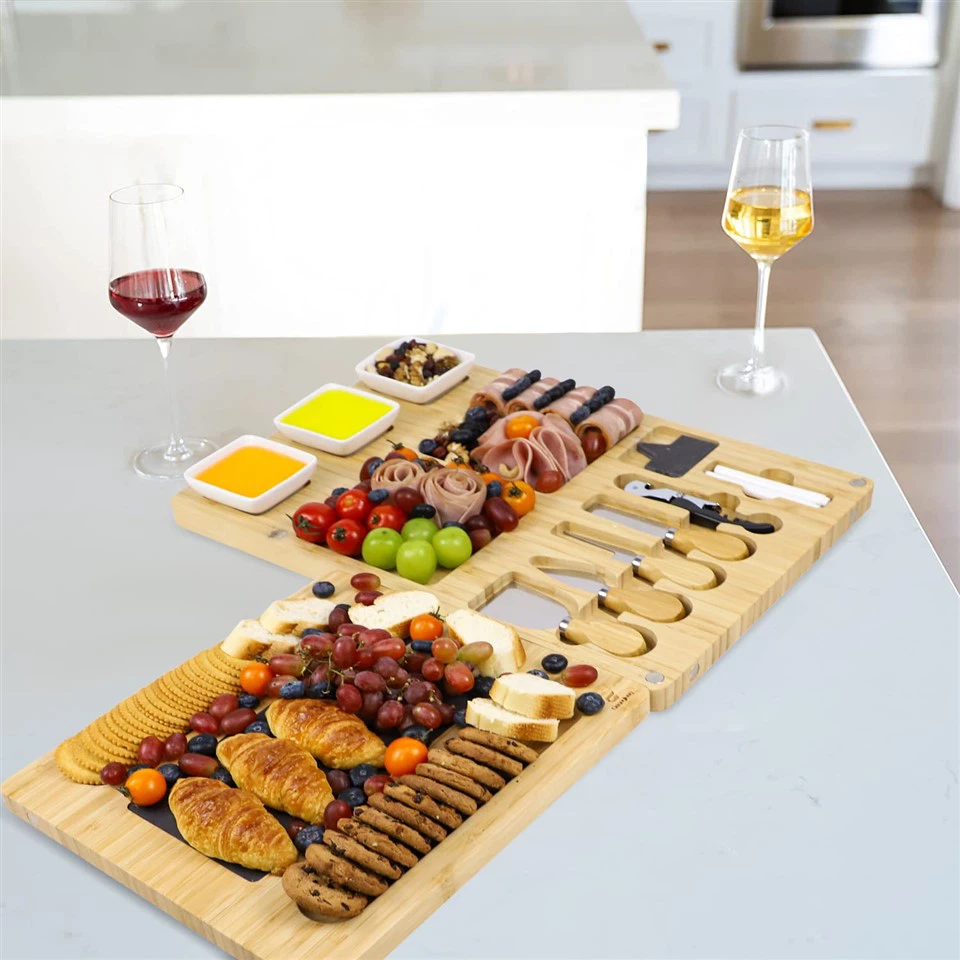 Magnetic Removable Bamboo Cheese Platter